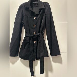 Clio Women's Black Belted Jacket